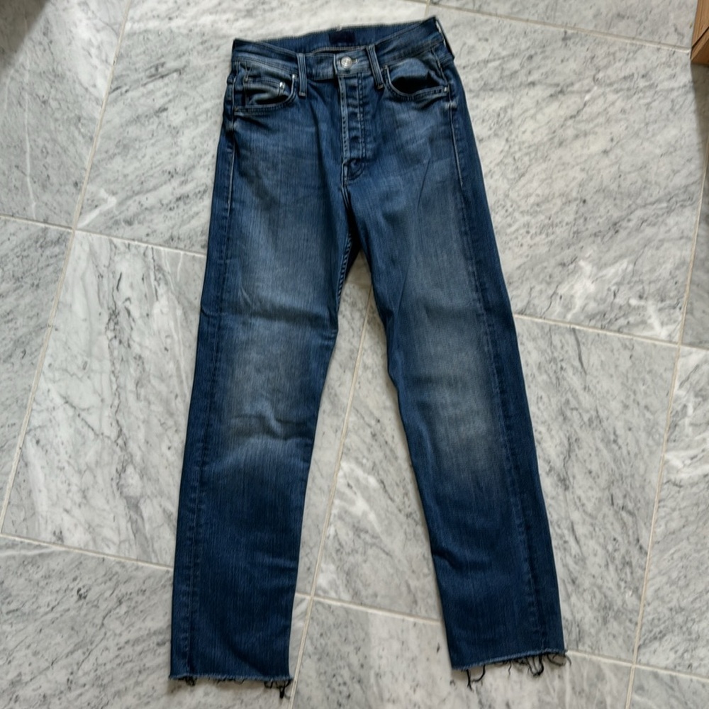 Mother denim size 27 Tomcat ankle fray and watch me